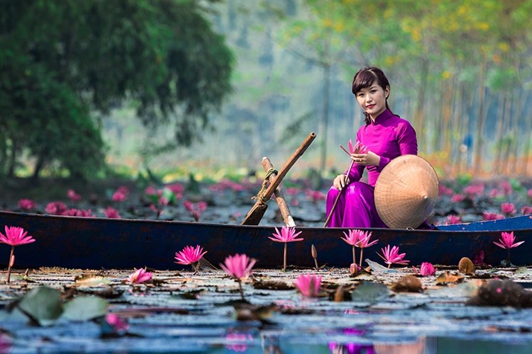 Charming Girl on the Stream