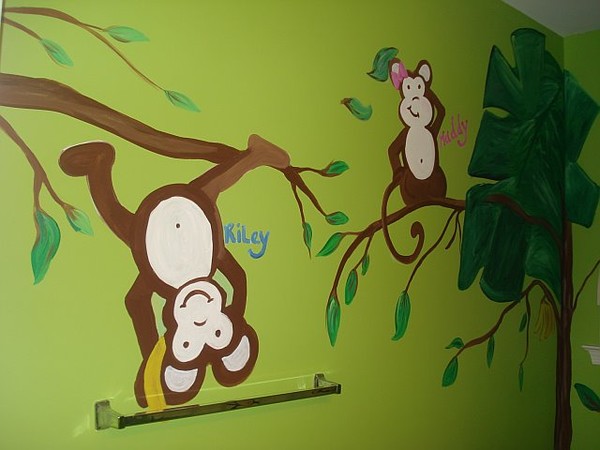 Monkey mural
