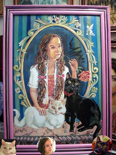 Briggitte  Little madonna with cats