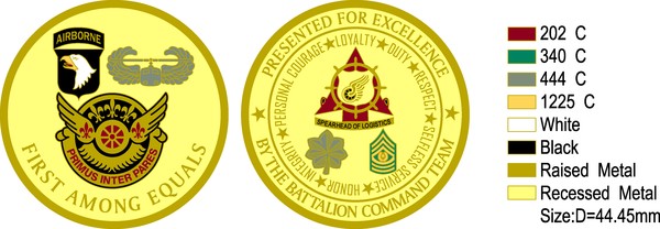 Military coin design