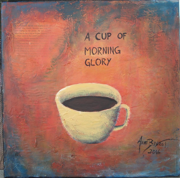 A cup of morning glory