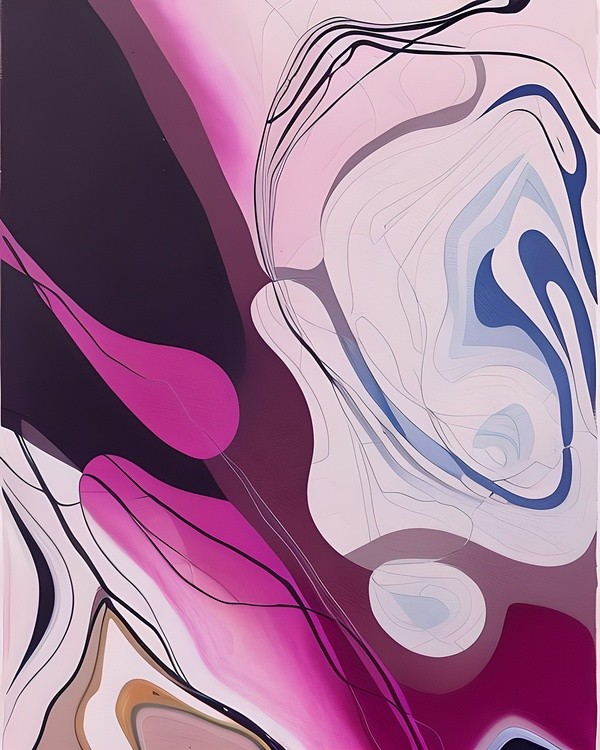 Pink tones abstract swirl