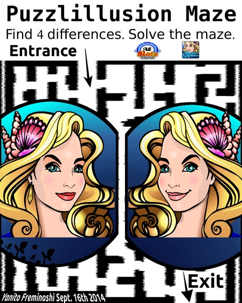  Four differences in the Mermaid Millions Maze