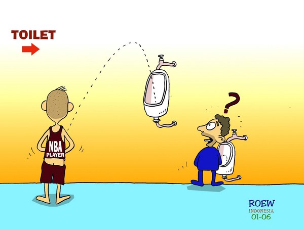 NBA Player at Toilet....