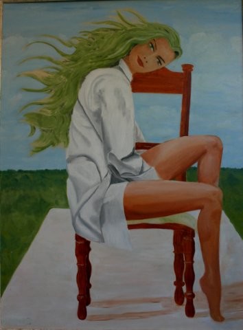 girl in a chair