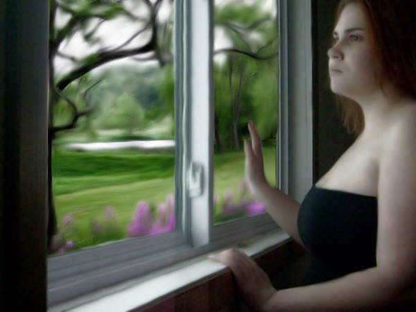Megan At The Window