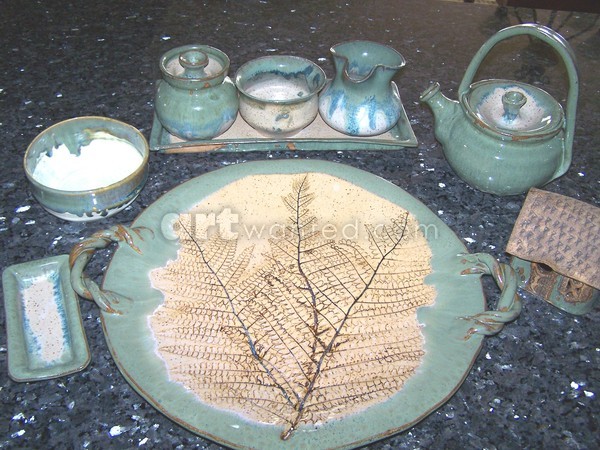 Sage Green glazed pottery 