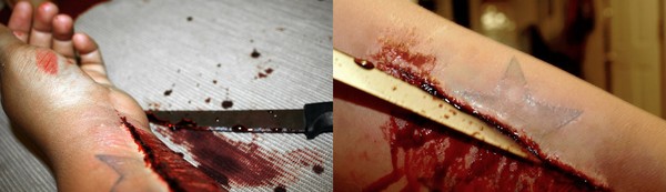 Steak knives tickle...