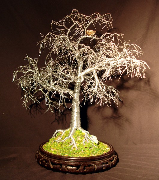 Winter Bird Nest - Wire Tree Sculpture