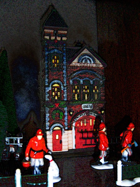 Department 56 Christmas Village Digital Art