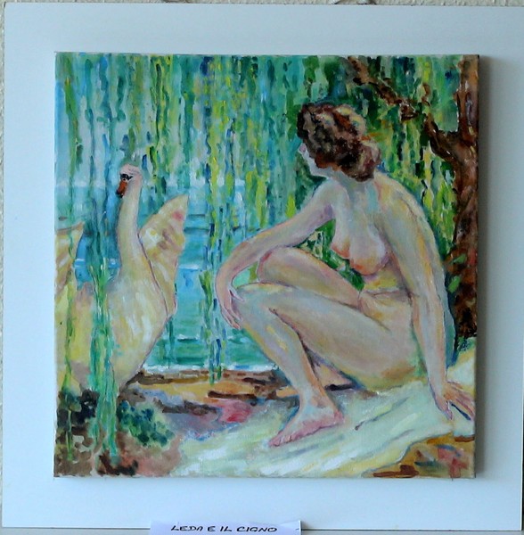 LEDA E IL CIGNO      40X40