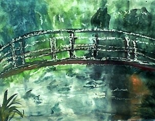 Monet's Japanese bridge in my version