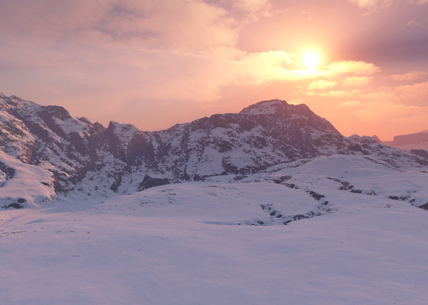 Snow Covered Mountain