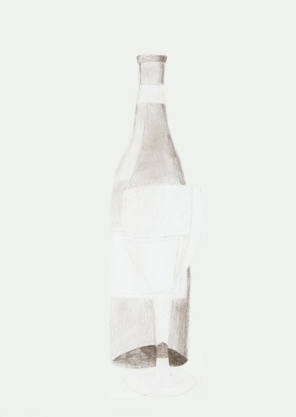 Bottle and glass