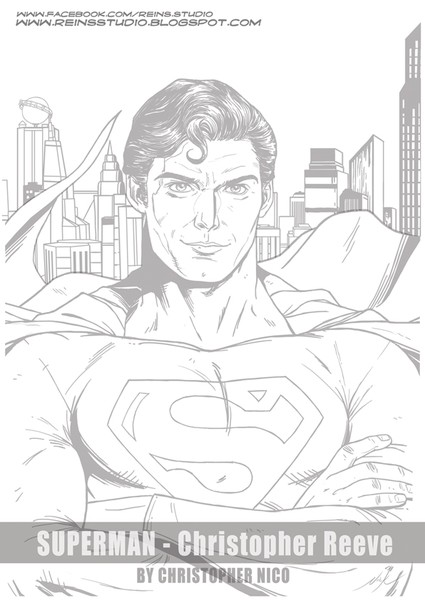 Superman Christopher Reeve By Christopher Nico