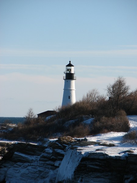 maine in the winter