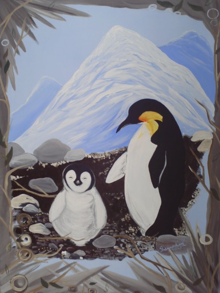 Penguins nest 