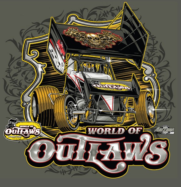 2011 world of outlaws sprint car back