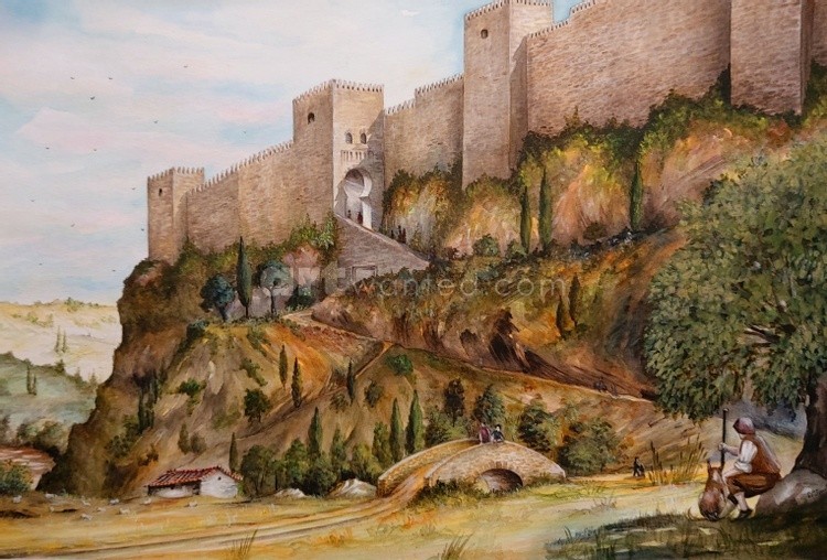 The Northern Walls and Puerta de Granada c 16th century