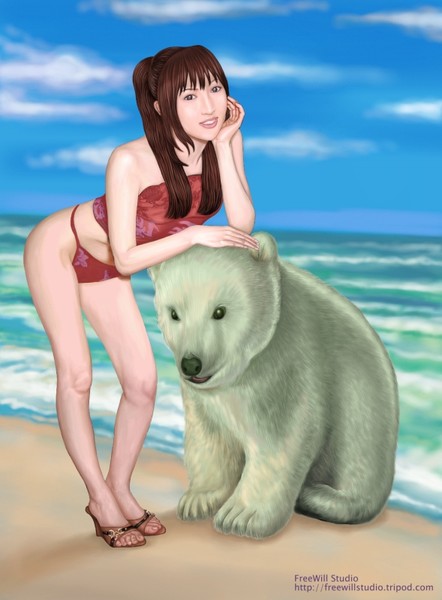 The Girl and a Bear