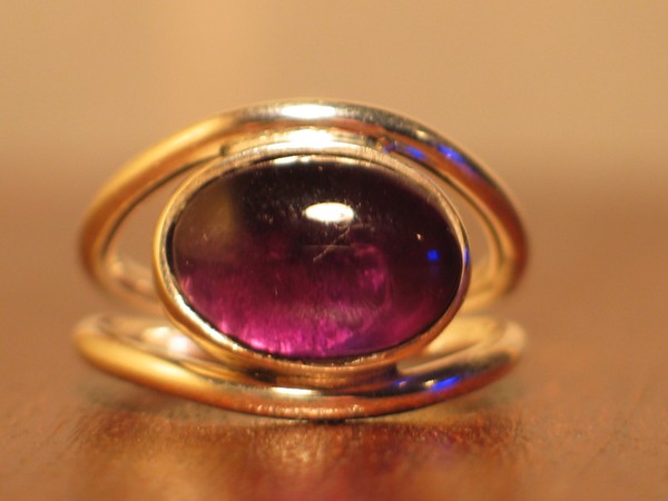 Amethyst & Sterling Silver Wrap Around Ring
