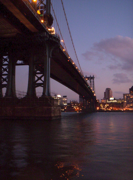 Night and Lights at Manhattan Bridge