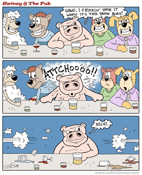 Swine Flu Comic Strip