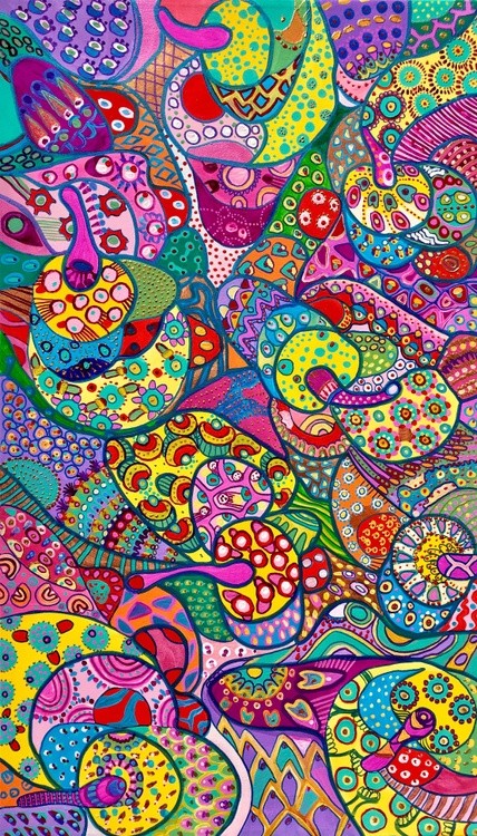 Colorful abstract art by Veera Zukova