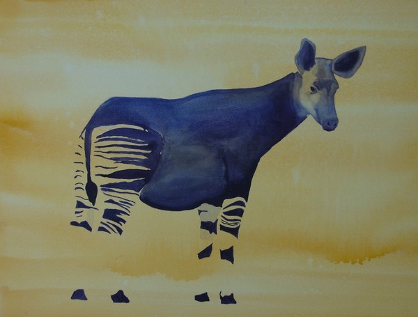 Okapi - Watercolor