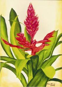 Bromélia Flor vermelha