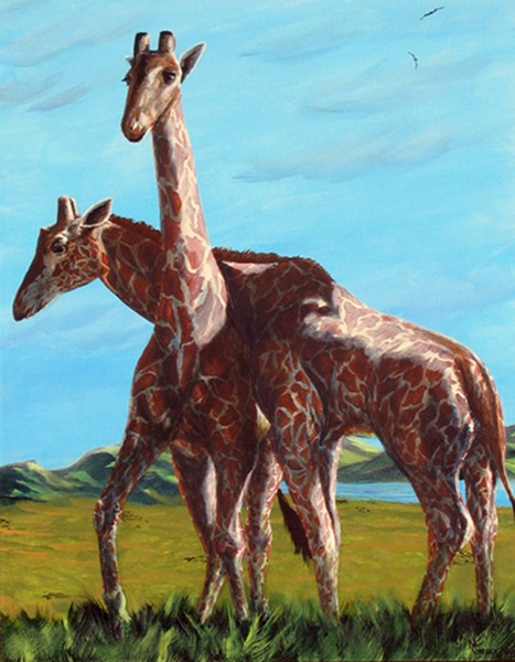 Lean On Me-Masai Giraffes