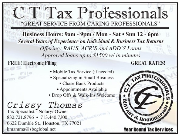 CT Tax Pros. 4x6 Flyer
