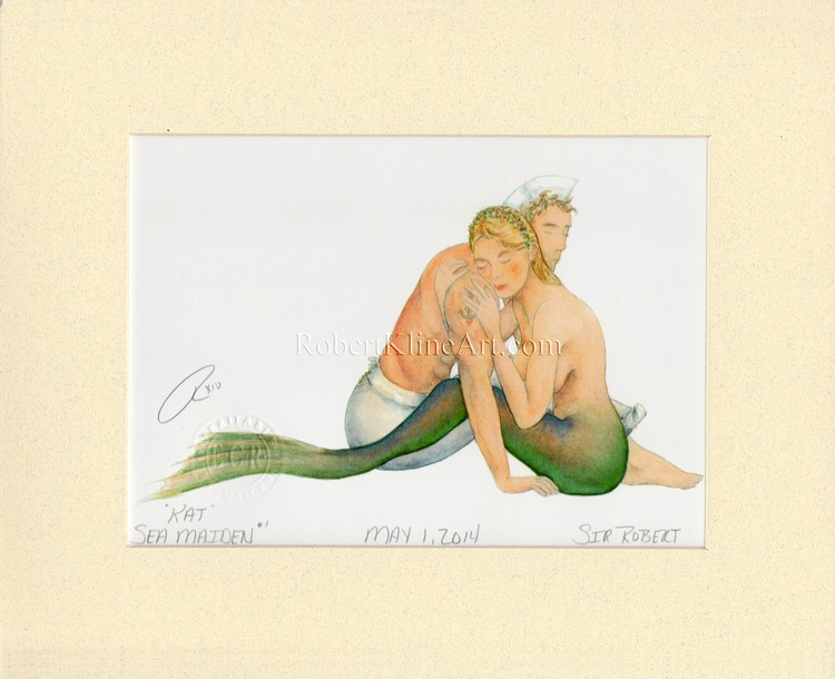 Mermaid Gwen with WWII Sailor