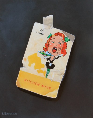  Kitchen Maid Vintage Card by K Henderson