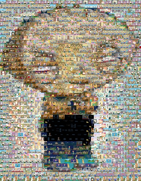 Stewie Family Guy Mosaic