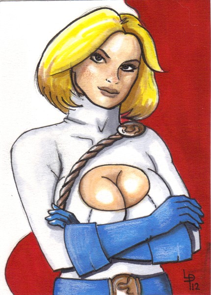 Power Girl ACEO/Sketch Card