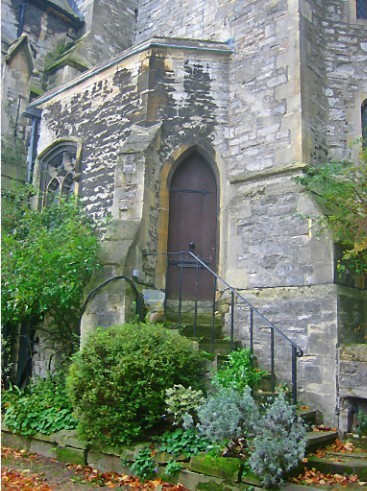 ENTRANCE TO CHRIST CHURCH HAMPSTEAD LONDON