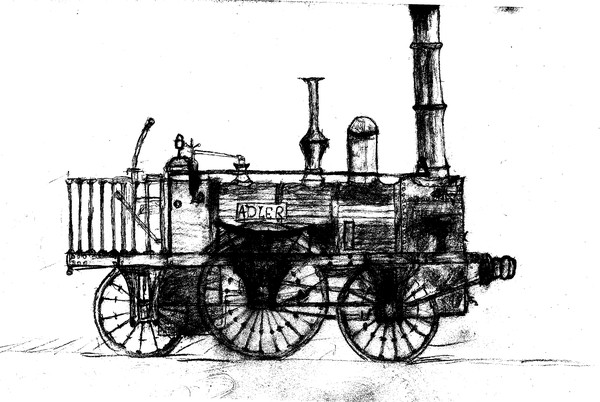 Steamengine model middle 1800's