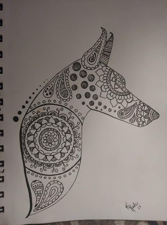 Doberman mandala