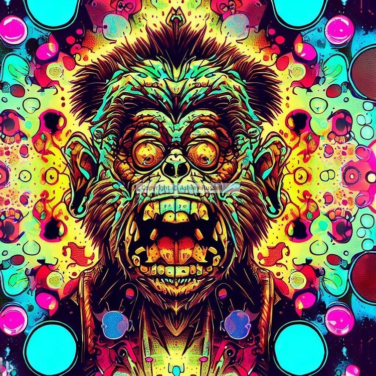 Infected Ape-Neon Drip