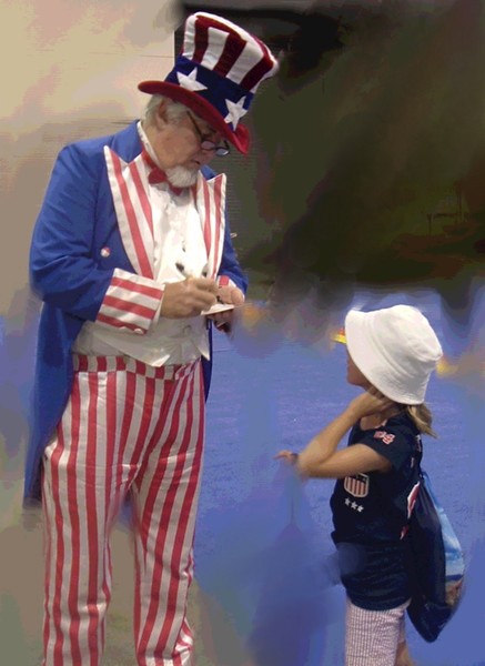 Uncle Sam at the Olympic Trials Omaha 2008