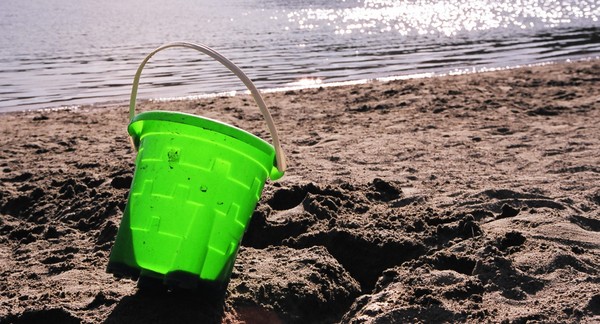 Bucket on the beach