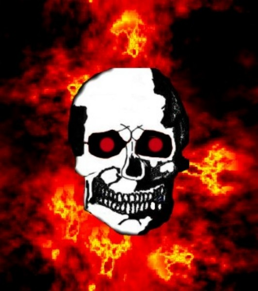 Flamming Skull