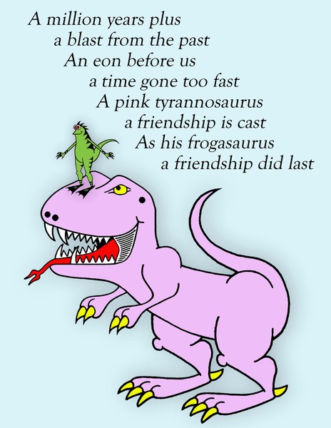 t-rex and frogasaurus