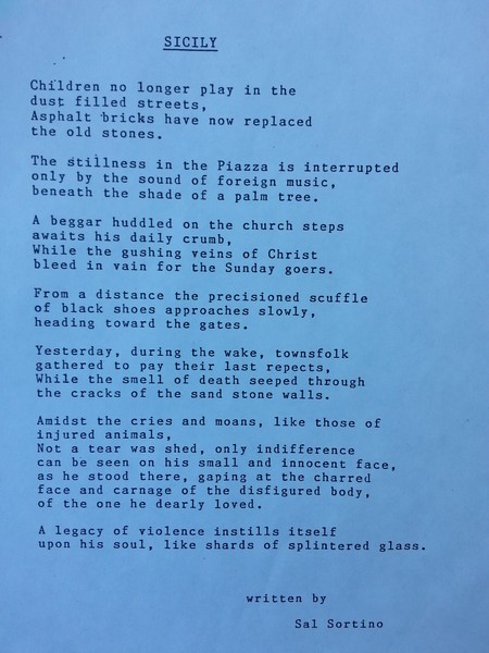 A Poem titled Sicily