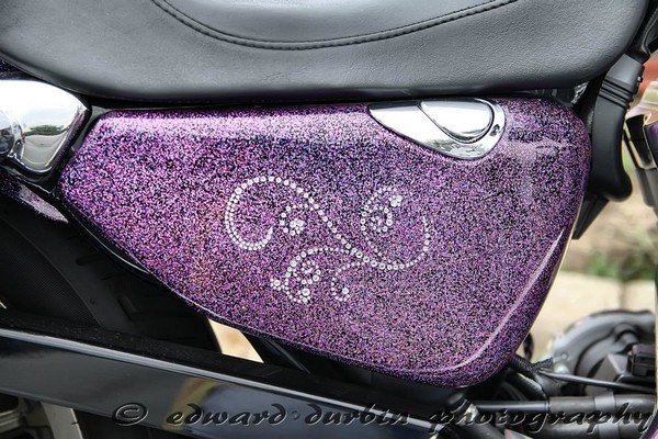 My Pink Sparkly Harley - oil cover