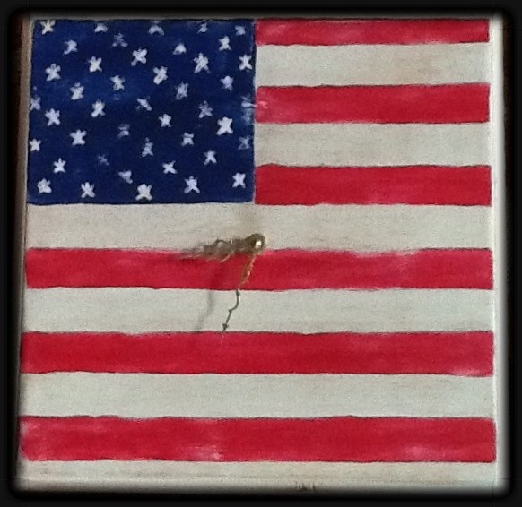 Original painting of the American flag