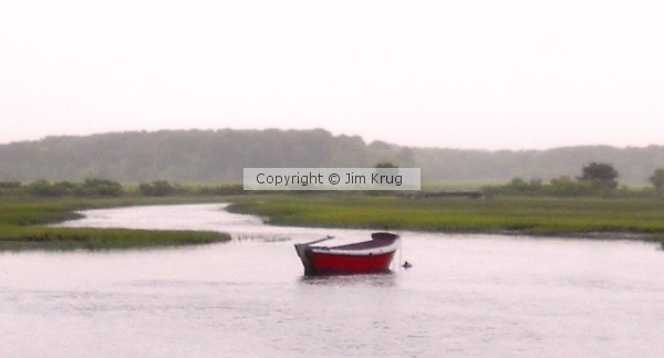 Rowboat in Cape Cod Bay
