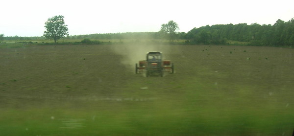 Tractor Working the Field
