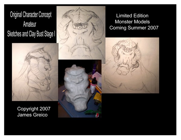 Monster Model Concept art Stage I